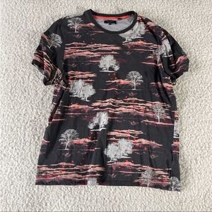 Ted baker tree and bird tee size 5